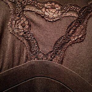 Banana Republic Black Lace Detail Chemise
